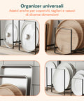 avilia home scolapiatti verticali salvaspazio set 4 pezzi in metallo 2 misure salvaspazio ean 8052879010972