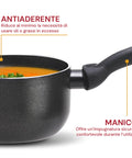 pensofal casseruola in alluminio con rivestimento antiaderente 20cm ean 8020173085200