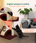 puppy lovers tiragraffi per gatti 50 cm con arco in sisal e gioco pendente ean 8054806950641
