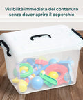garden friend scatola salvaspazio 65l con coperchio ruote e chiusura ermetica ean 8023755054168