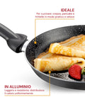 pensofal crepiera 27cm antiaderente effetto pietra per induzione e tutti i fuochi ean 8020173085231