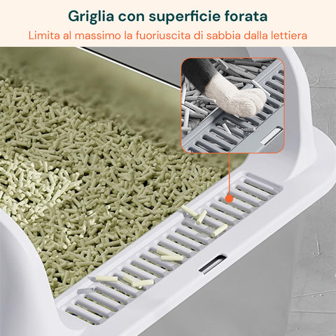 puppy lovers kit lettiera acciaio per gatti completo di coperchio paletta e sacchetto p ean 8054806950238
