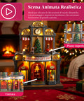 saint joy casa di babbo natale animata luci led musica e movimento ean 8050043127365