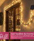 saint joy luci natalizie da esterno solari con telecomando 4 lunghezze ean 8050043128454