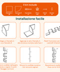 avilia home scaffale angolare bianco a 5 ripiani salvaspazio per casa ean 8052879010606