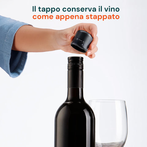 avilia set 3 tappi per bottiglie di vino conservazione sottovuoto facile e sicura ean 8052879010187