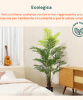 garden friend pianta palma areca in polietilene con 33 foglie e vaso con muschio 160cm ean 8023755056483