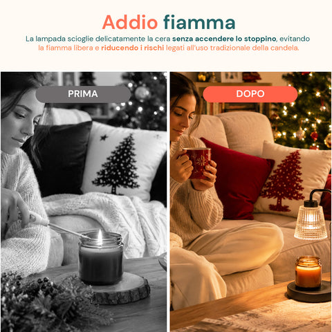 avilia home lampada scaldacandele con timer dimmerabile e altezza regolabile ean 8052879014871