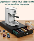 avilia home organizer capsule caffe 1 cassetto nero elegante capienza 50 capsule ean 8052879011023