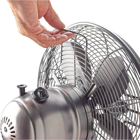 Ventilatore da tavolo in metallo 40 cm a 4 pale – foto 7