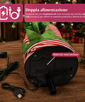 saint joy babbo natale incastrato nellalbero con gambe animate e musica ean 8050043128041