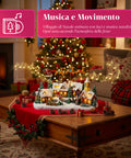 saint joy villaggio di natale animato frostvale con luci led musica e slitta in movimento ean 8050043127440