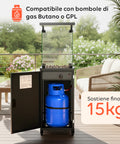 wintem caminetto a gas da esterno con roccia lavica e ruote 12kw ean 8052286432114