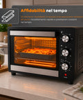 wintem forno elettrico da banco 45 litri ventilato con timer e doppio vetro 1800w con accessori ean 8056819078572