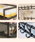 avilia home appendiabiti multiuso con 5 ripiani in tnt e 2 aste portabiti capienza 10 paia ean 8056819052909