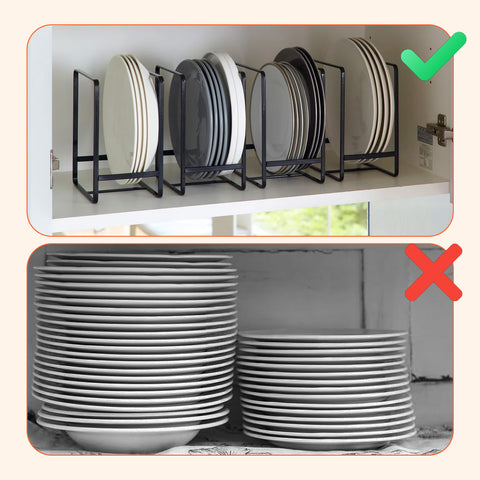 avilia home scolapiatti verticali salvaspazio set 4 pezzi in metallo 2 misure salvaspazio ean 8052879010972