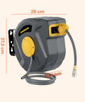 daimann tubo aria compressa 10m avvolgitore automatico con staffa da parete ean 8056590070246