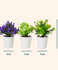 garden friend set 3 piante finte da interno con vasi moderni per casa o ufficio ean 8023755068431
