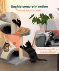 puppy lovers tiragraffi per gatti 50 cm con arco in sisal e gioco pendente ean 8054806950641