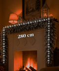 saint joy ghirlanda natalizia innevata 280 cm con rami modellabili in pvc ean 8050043128133