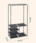 avilia home appendiabiti con 6 ripiani e asta porta grucce struttura solida ean 8056819052916