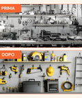 daimann kit 16 ganci da muro per officina o garage diverse misure e usi ean 8056590070307