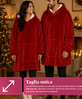 saint joy coperta con maniche e cappuccio felpa coperta oversize 2 colori ean 8050043128386