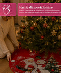 saint joy copri base albero di natale a120 cm in peluche 4 fantasie ean 8050043128331