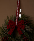 saint joy ghirlanda natalizia a38 cm con fiocco rosso e bacche effetto neve ean 8050043128546