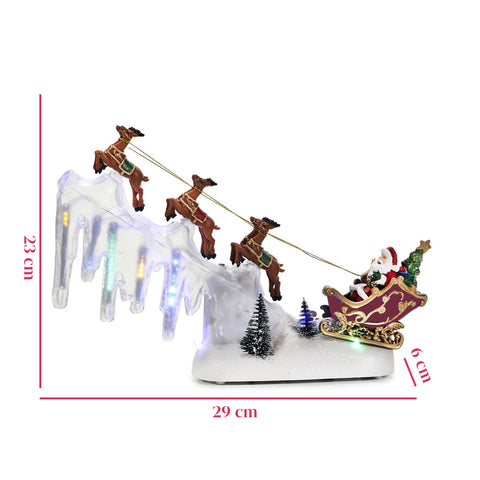 saint joy giostra natalizia con luci led musica e movimento l29xp6xh29cm ean 8053482251882