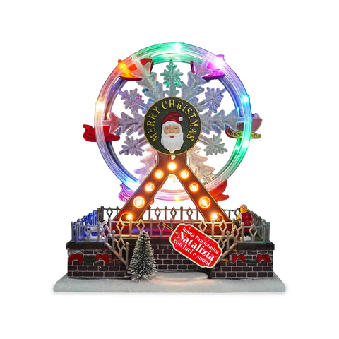 saint joy ruota panoramica natalizia joywheel con luci led movimento e musica ean 8050043127433