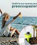 Goditi la vacanza senza preoccupazioni con autoirrigazione autonoma, mantiene le piante idratate anche quando sei lontano