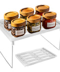 Set 3 Scaffali Richiudibili Salvaspazio Multiuso Design Compatto e Pieghevole