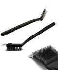 Spazzola Pulizia Griglia con Setole Resistenti, Raschietto e Manico Ergonomico