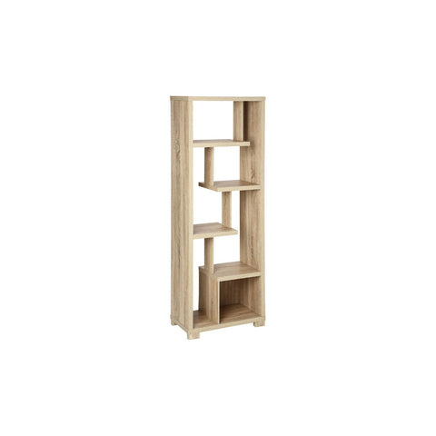 Bézs MDF-fából készült könyvespolc 60x30x170cm
