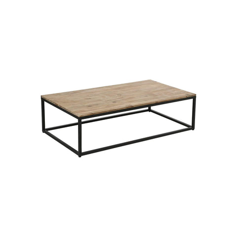 Alacsony fém- és faasztal 115x65x32,5cm
