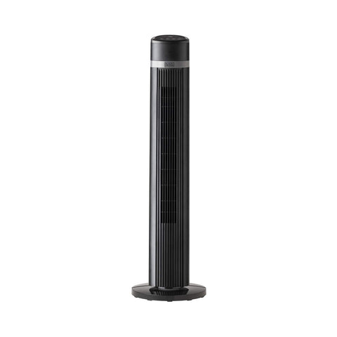 Fekete toronyventilátor távirányítóval 45w