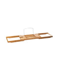 Vassoio per Vasca da Bagno Estensibile in Bambu 70/105x22cm