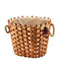 Cestino Portalegna Foderato Ovale 50x42x40cm
