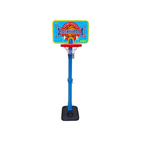 Canestro Basket Con Piantana Regolabile Da 136 A 182 Cm E Palla Inclusa