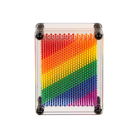 Pin Art mozgatható szögszobor játék, Pride szivárvány 12x9cm