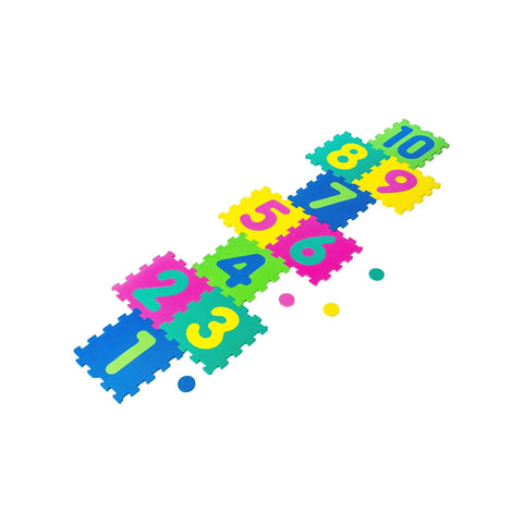 Tappetino Puzzle In Schiuma Con 10 Lastre