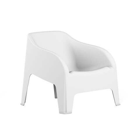 Poltrona Petra In Resina Bianco 79x76,5x70cm