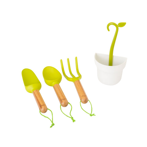 Set 3 Utensili Con Contenitore A Gancio