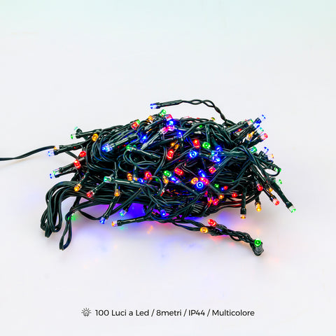 100 LED-es fényfüzér, IP44