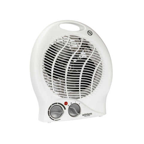 Kompakt ventilátoros hősugárzó állítható termosztáttal, 2000W