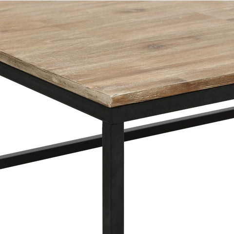 Tavolo Basso in Metallo e Legno 115x65x32,5cm – foto 3