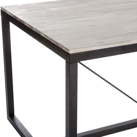 Tavolo da Pranzo in Legno e Metallo 85x90x180cm – foto 3