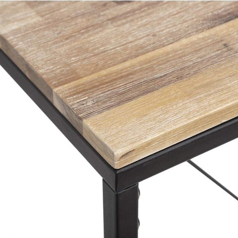 Tavolo In Legno Di Acacia E Metallo 115x70x98cm – foto 3