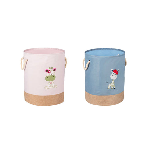 immagine-3-wenko-cesta-kids-per-il-bucato-63l-con-stampa-giraffa-e-2-manici-in-corda-blu-ean-4008838375457